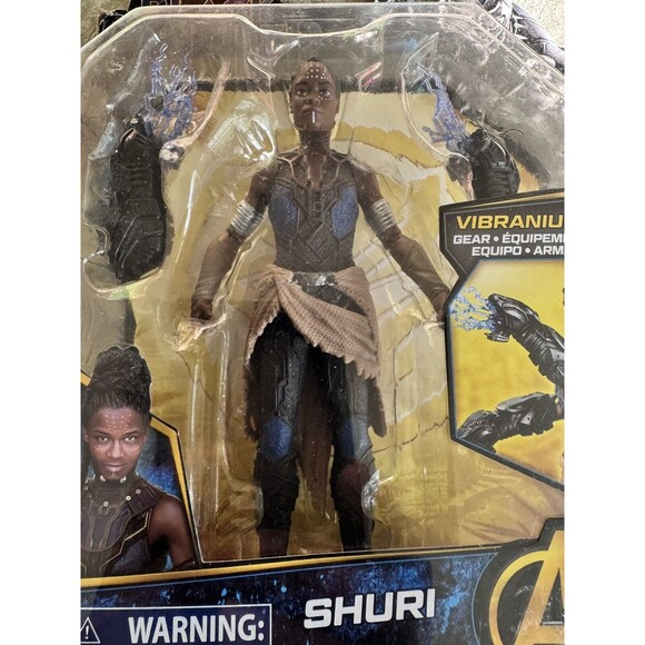 NIP Hasbro Marvel Avengers Black Panther SHURI 6-Inch FIGURE Vibranium Gear - Picture 3 of 4
